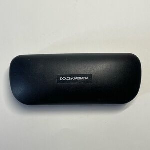 Dolce Gabbana Sunglasses/Eyeglasses Hard Shell Black Case & Cloth